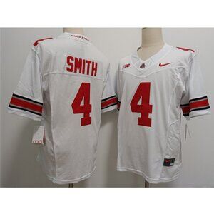 4 Jeremiah Smith White Stitched Jersey